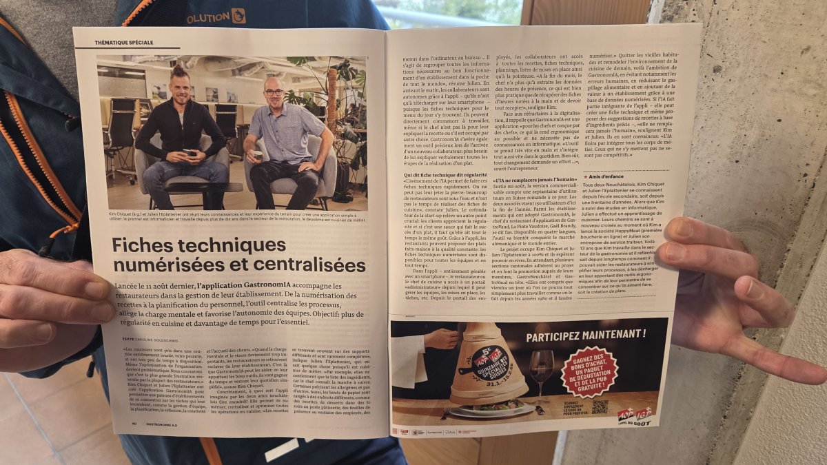 Nouvel article sur GastroJournal
