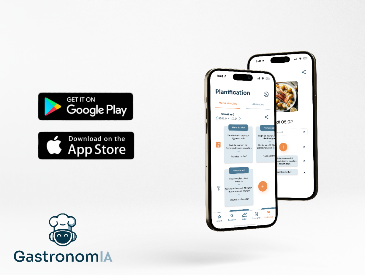  GastronomIA est désormais disponible sur l'App Store et Google Play 